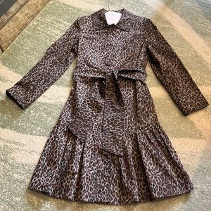 Leopard Print Coat Dress